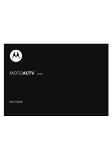 Motorola ACTV manual